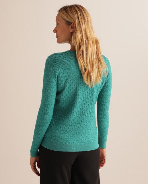 Camisola de malha lisa com triângulos