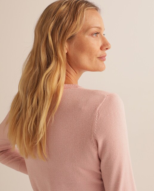 Camisola de malha lisa com risca