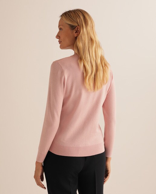 Camisola de malha lisa com risca