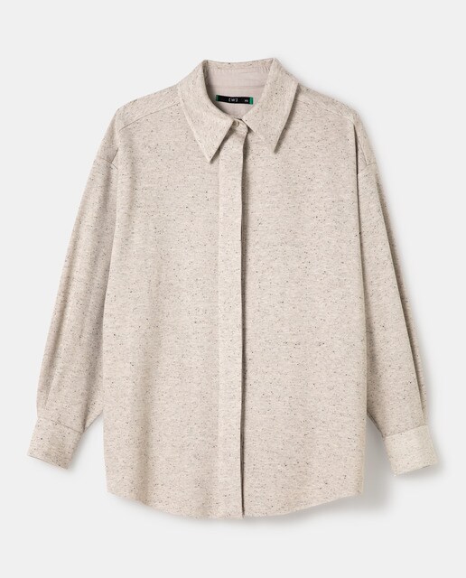 Blusa de punto de mujer con cierre oculto