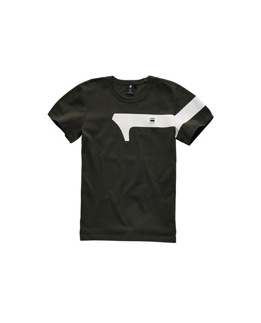 T-shirt caqui com estampado