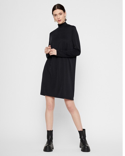 Vestido curto de malha