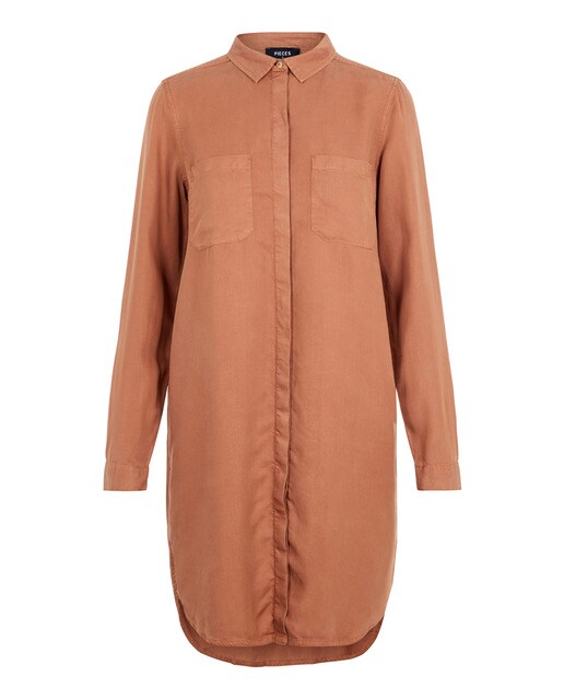 Vestido curto estilo camisa