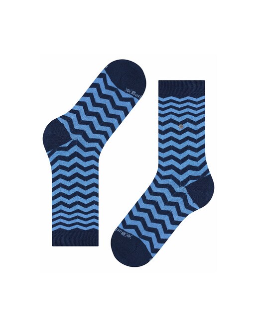 Meias Zig Zag Stripe de algodão orgânico