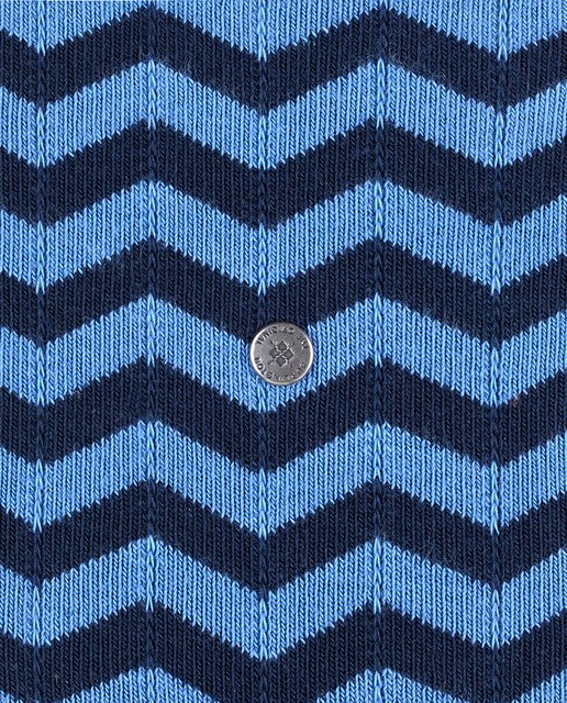 Meias Zig Zag Stripe de algodão orgânico