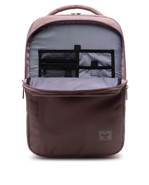 Mochila grande unissexo Travel Daypack rosa com fecho-éclair