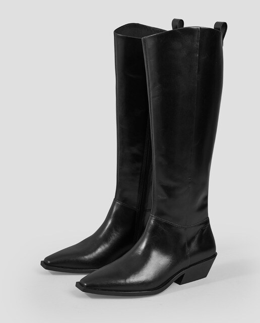 Botas de mulher Vagabond em pele pretas