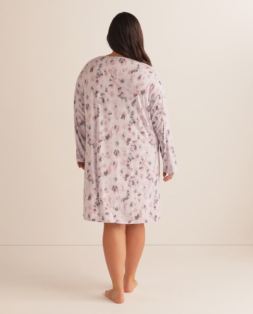Camisón de mujer corto con manga larga