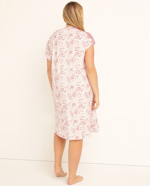 Camisón de mujer Tejido Soft corto con encaje