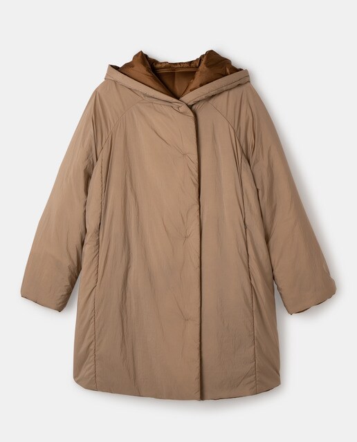 Abrigo acolchado reversible de mujer talla grande