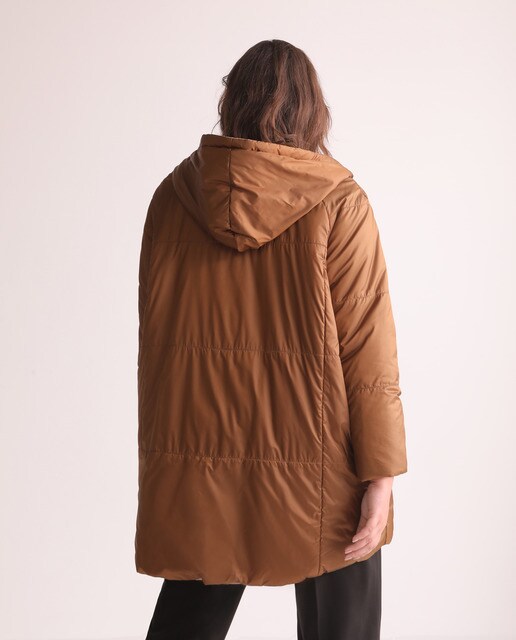 Abrigo acolchado reversible de mujer talla grande