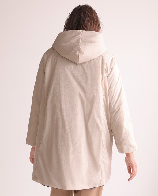 Abrigo acolchado reversible de mujer talla grande