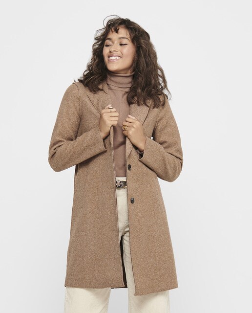 Abrigo de mujer tipo blazer con botones