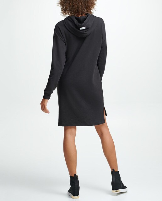 Vestido estilo camisola de malha com manga comprida