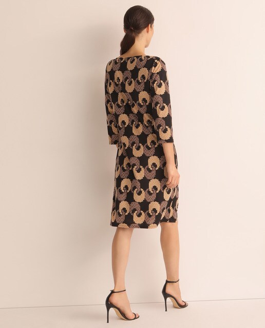 Vestido com estampado de fantasia
