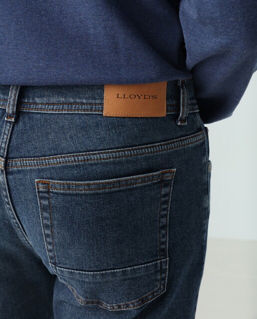 Jeans regular azuis de homem