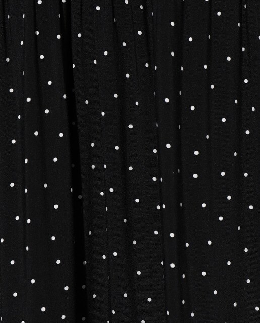 Vestido com estampado à frente e elásticos
