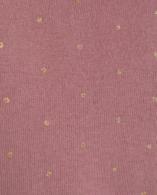 Camisola de malha lisa às bolinhas de glitter
