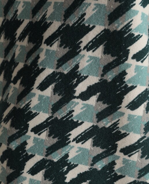 Camisola de malha de pata de galo