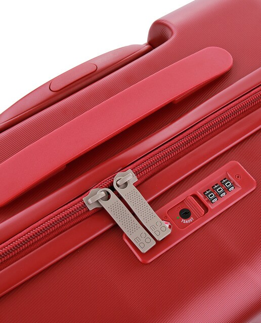 Trolley médio RAINBOW rígido vermelho, com capacidade para 74 L
