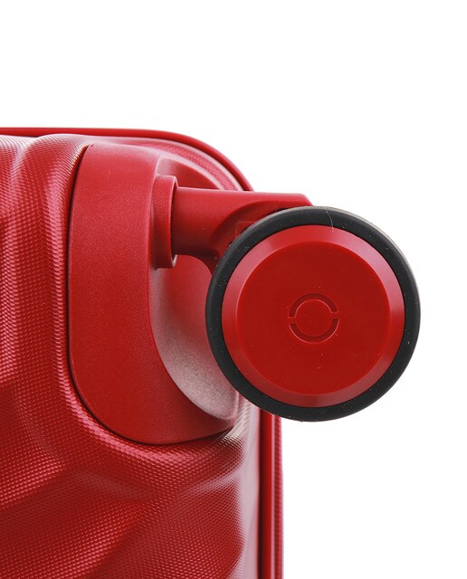 Trolley médio RAINBOW rígido vermelho, com capacidade para 74 L