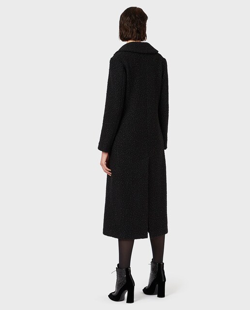 Abrigo largo de mujer cruzado de baguilla