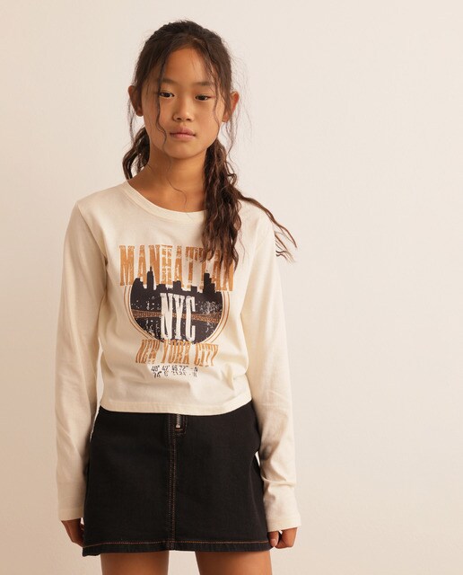 T-shirt cru ''Manhattan NYC''