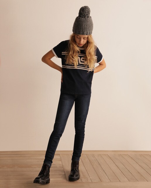 T-shirt azul-marinho com estampado da Nasa
