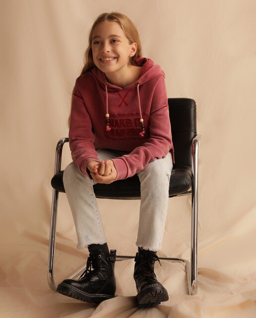 Sweatshirt vermelha ''Make it happen''