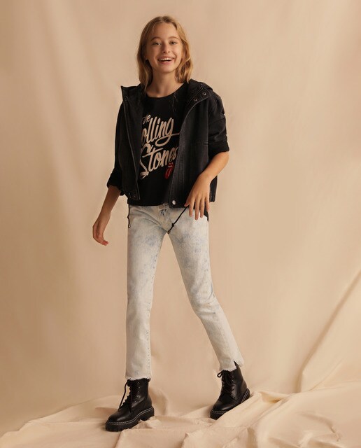 T-shirt preta Rolling Stones