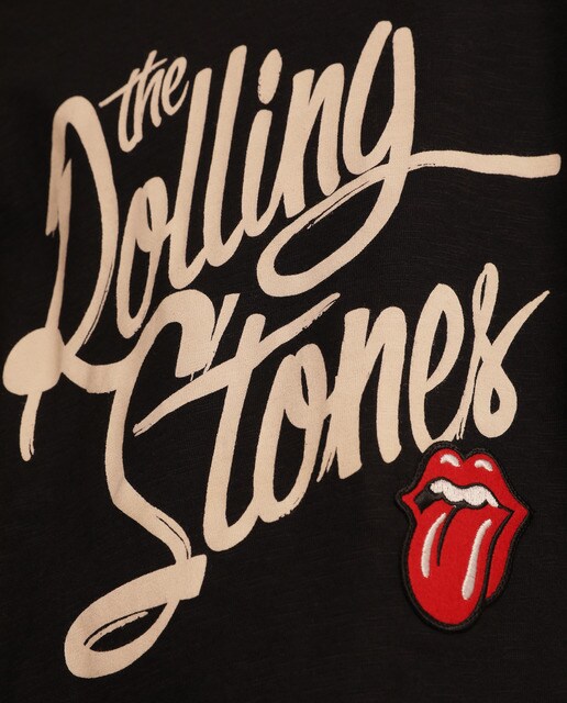 T-shirt preta Rolling Stones