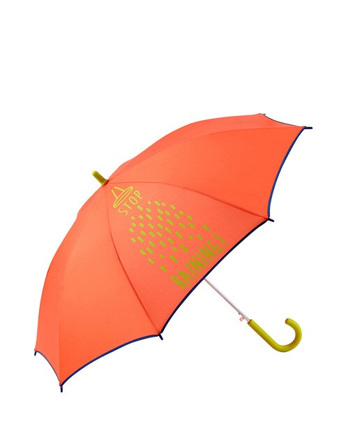 Guarda-chuva infantil automático com estampado skate rosa
