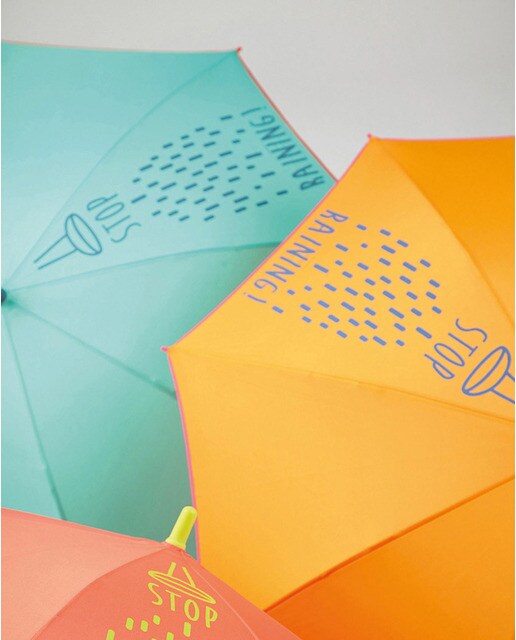 Guarda-chuva infantil automático com estampado skate rosa