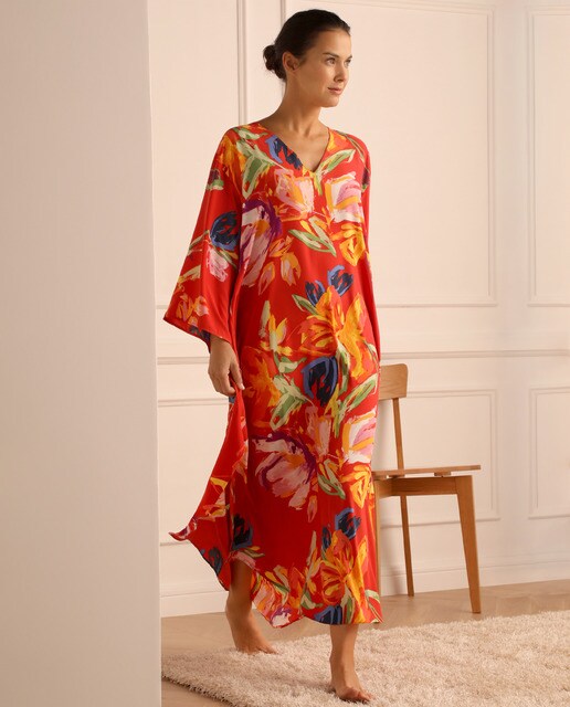 Kaftan comprido Kira com manga comprida