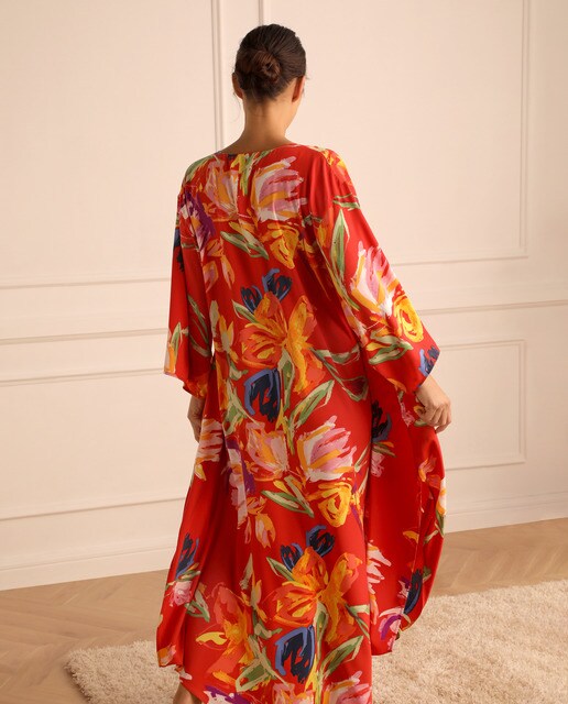Kaftan comprido Kira com manga comprida