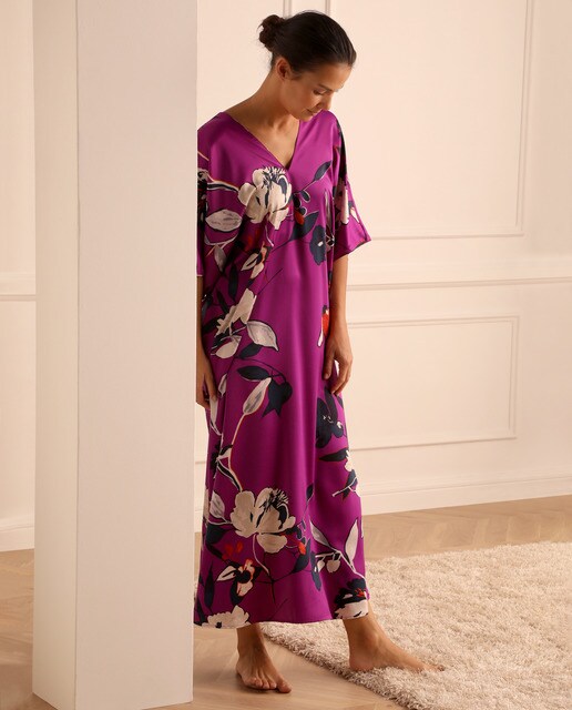 Kaftan comprido Odessa com estampado floral