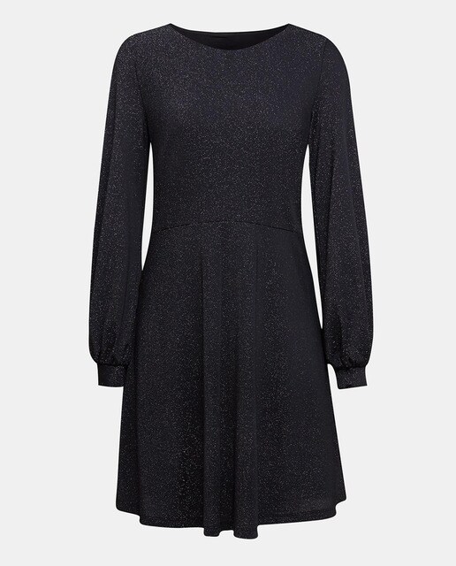 Vestido midi de manga comprida