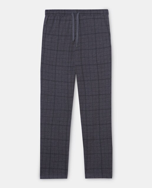 Calças de pijama de malha cinzentas