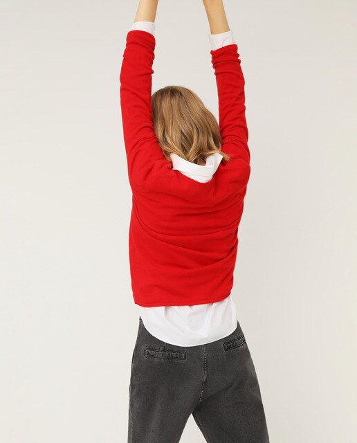 Jersey de mujer 100% cashmere con cuello pico