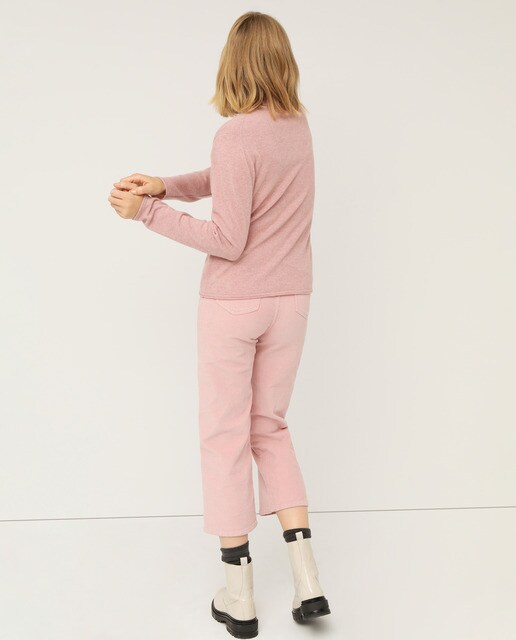 Jersey de mujer 100% cashmere con cuello cisne