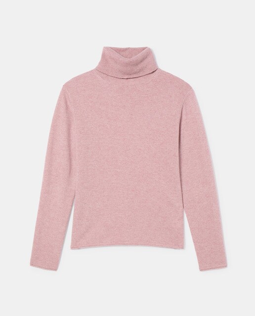 Jersey de mujer 100% cashmere con cuello cisne