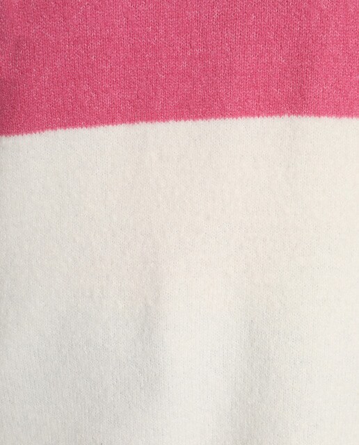 Jersey de mujer bloques de color cuello redondo