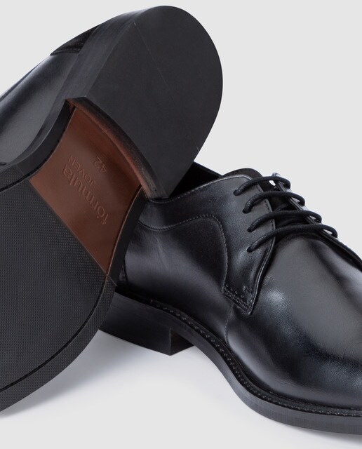 Zapatos de vestir de hombre Fórmula Joven de piel en color negro
