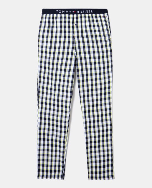 Calças de pijama de tecido multicolor