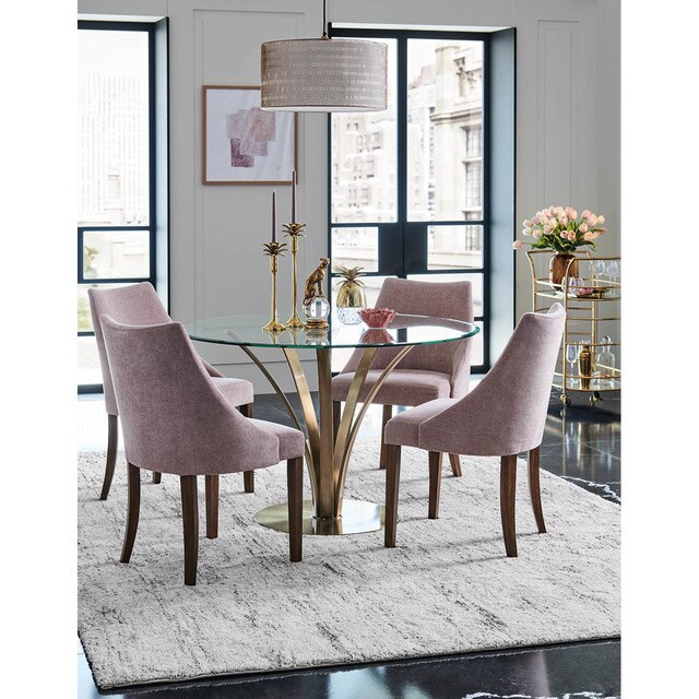Mesa de comedor de cristal redonda Florida El Corte Inglés