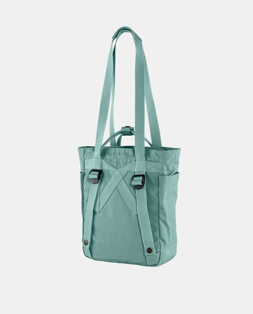 Mala tote mini unissexo azul turquesa conversível em mochila