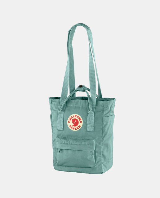 Mala tote mini unissexo azul turquesa conversível em mochila