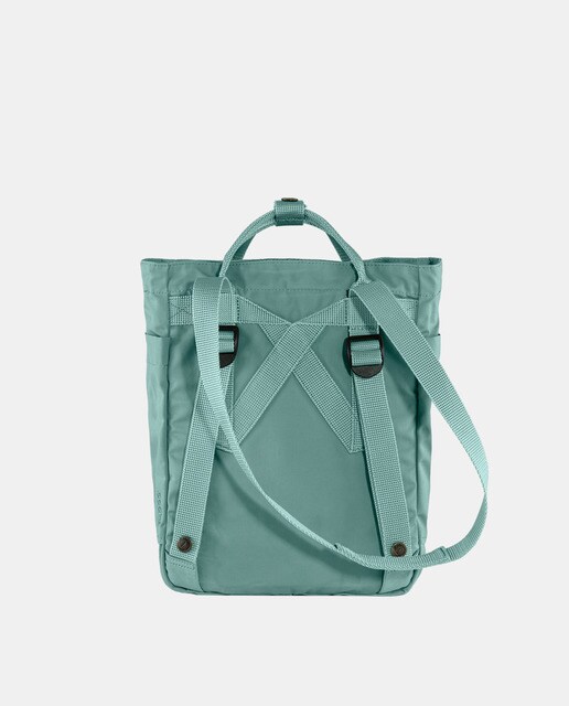 Mala tote mini unissexo azul turquesa conversível em mochila