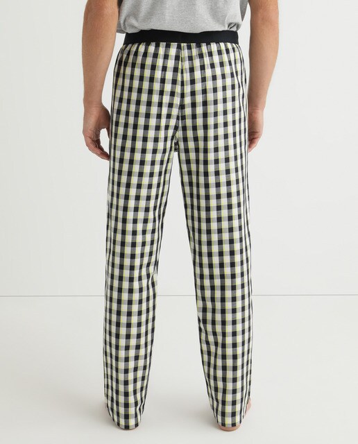 Calças de pijama de tecido multicolor