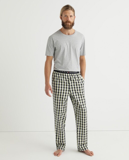 Calças de pijama de tecido multicolor